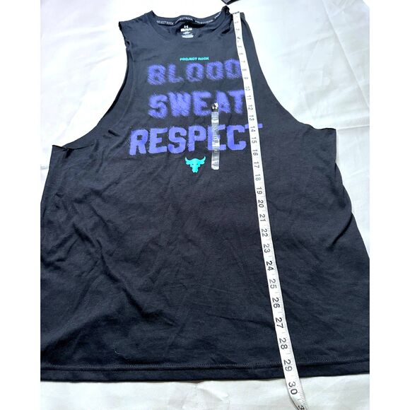Under Armour Men Medium Project Rock Blood Sweat Respect Tank T-Shirt 20… - Picture 6 of 7